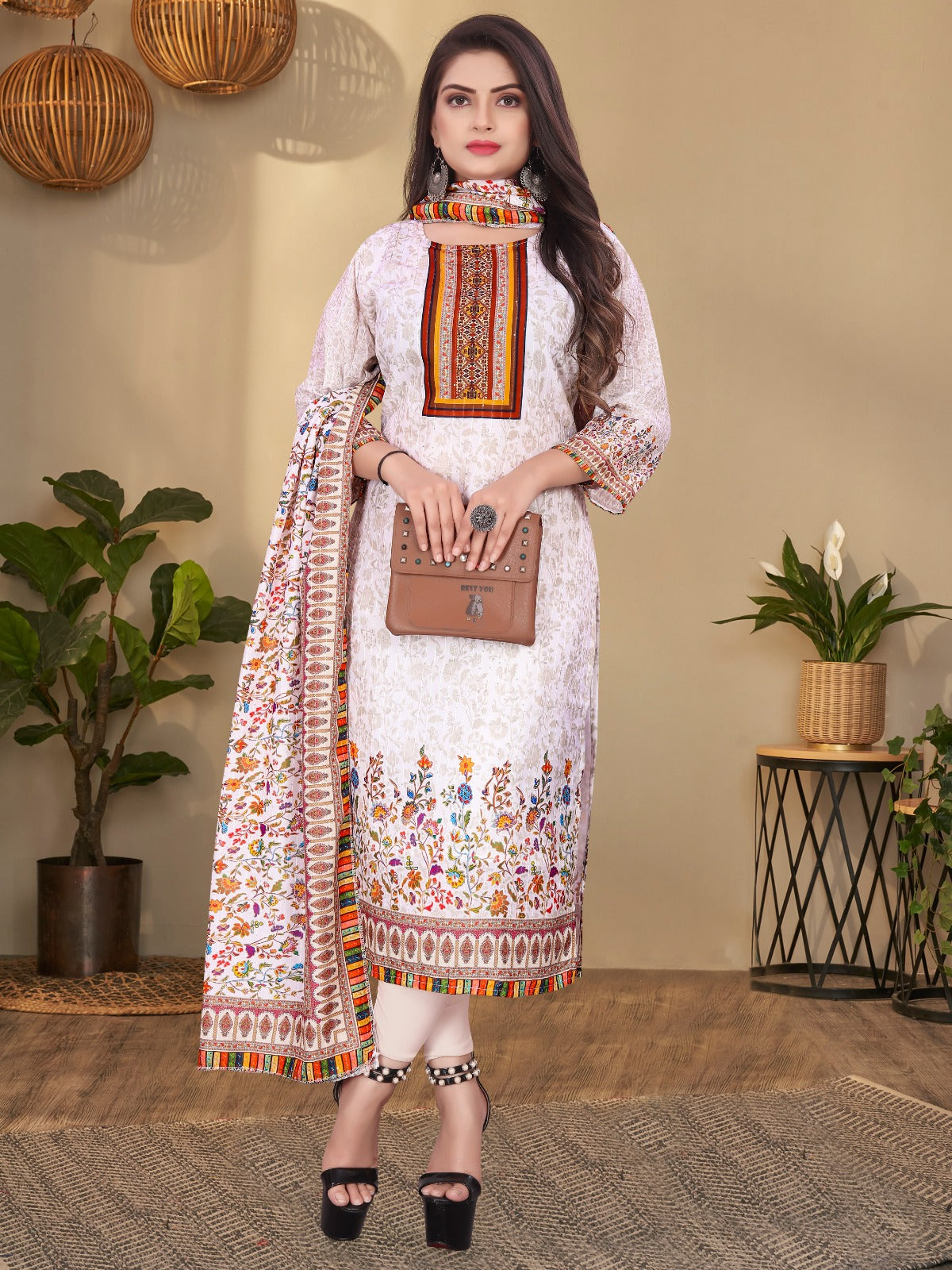 Extremely Soft & Comfortable Summer Kurti With Big Dupatta