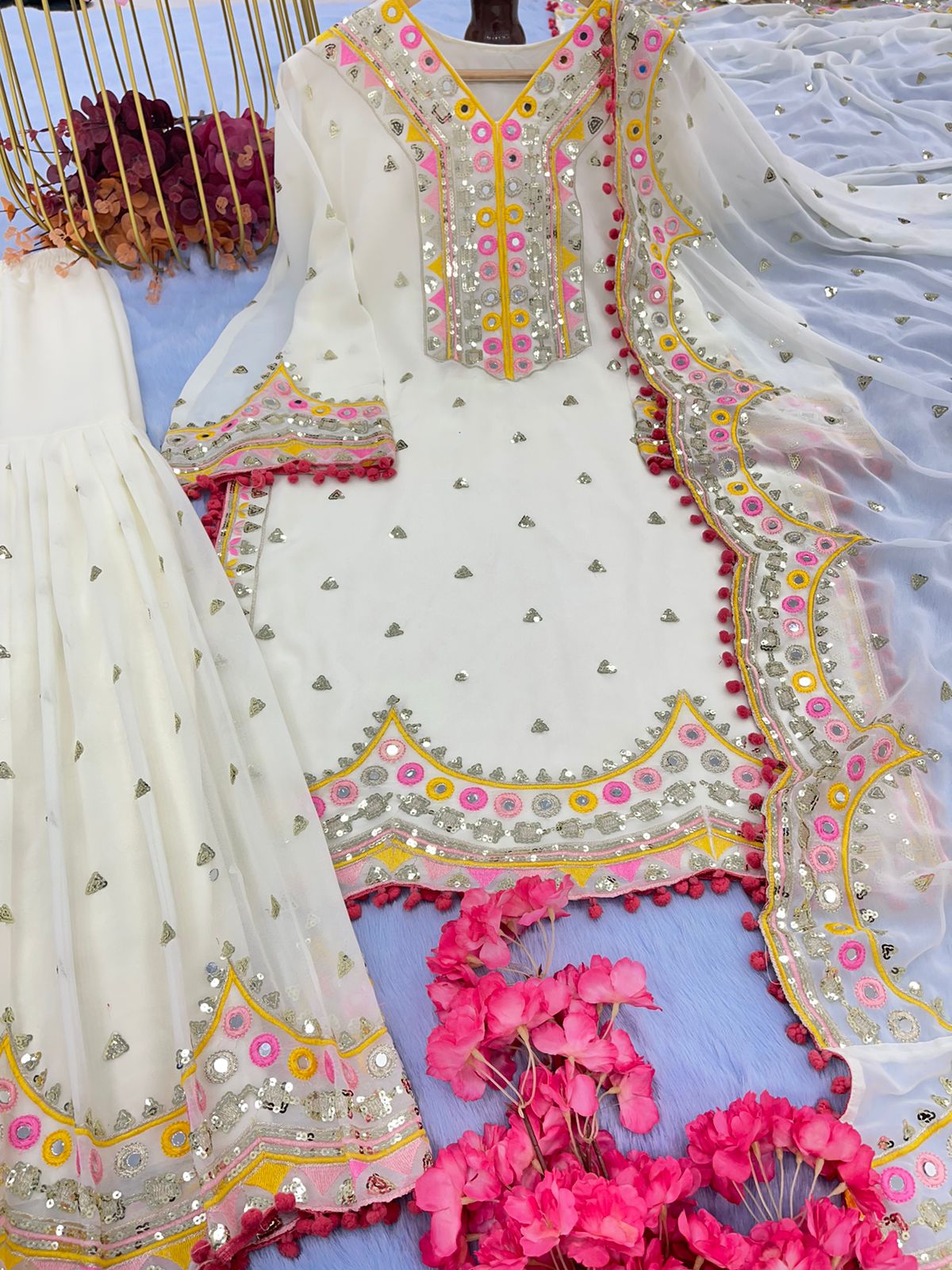 Sara Ali Khan Exclusive Designer Sharara Suit