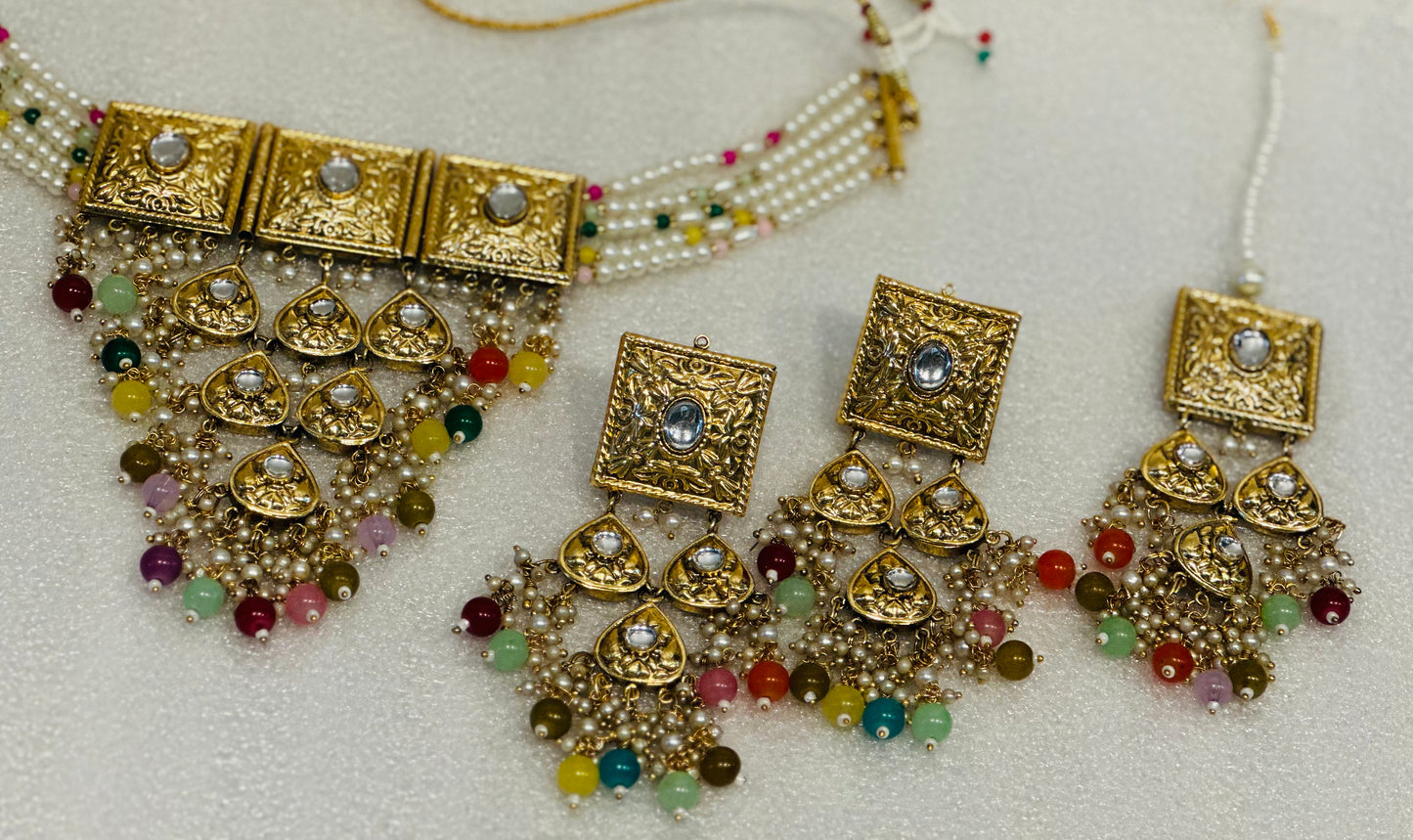 High-End Gold-Plated Choker Set