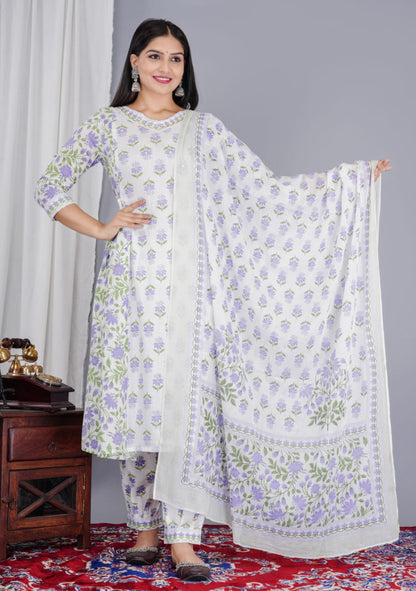 Afghani Salwar Pure Cotton Summer  Suit