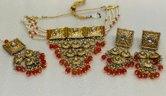 High-End Gold-Plated Choker Set