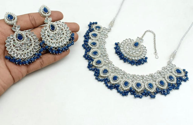 Stylish Hydro Beads and Polki Choker Set