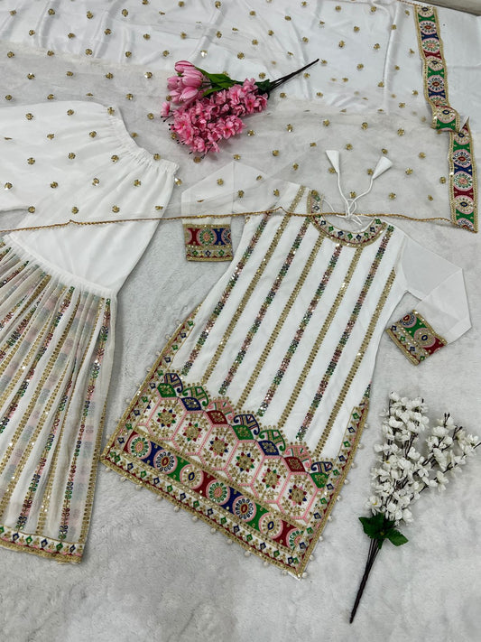 Stylish Party Wear Sharara Suit image 3