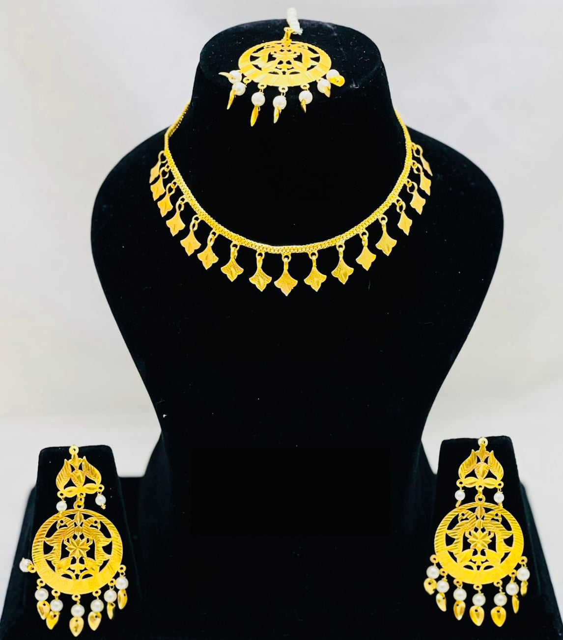 High Quality Gold-Plated Traditional Punjabi All-In-1 Set