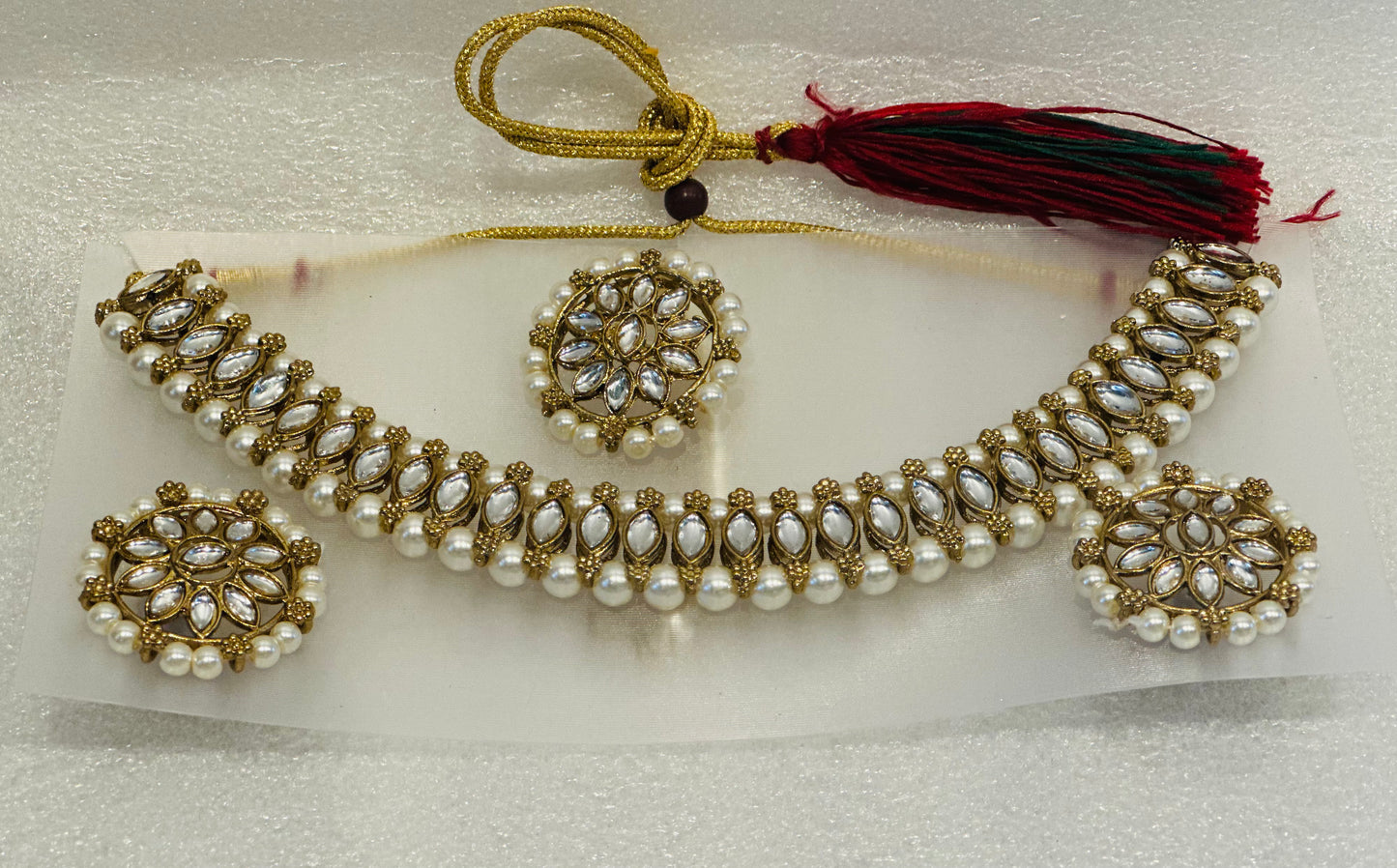 Mirror Stoned Choker Set