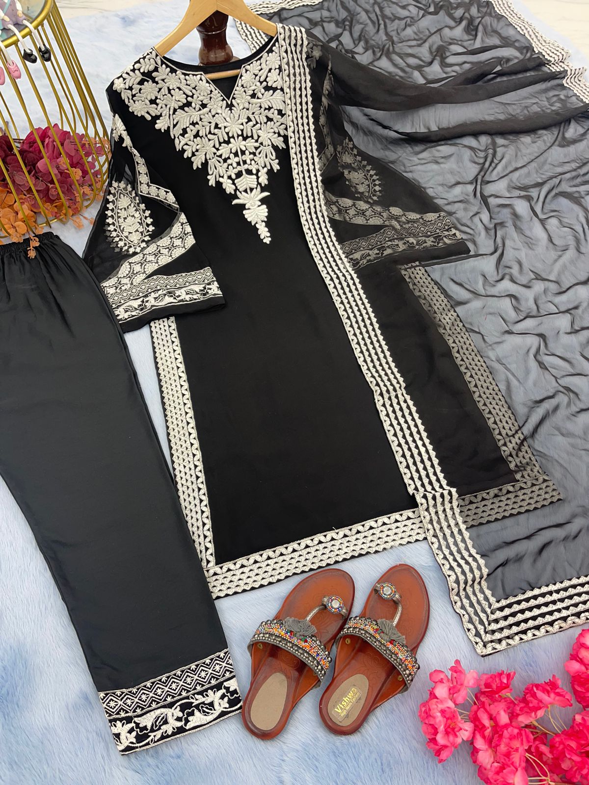 Beautiful Party Wear Pure Georgette Suit