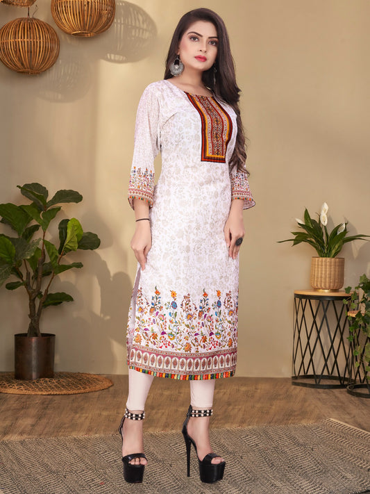 Extremely Soft & Comfortable Summer Kurti With Big Dupatta image 3