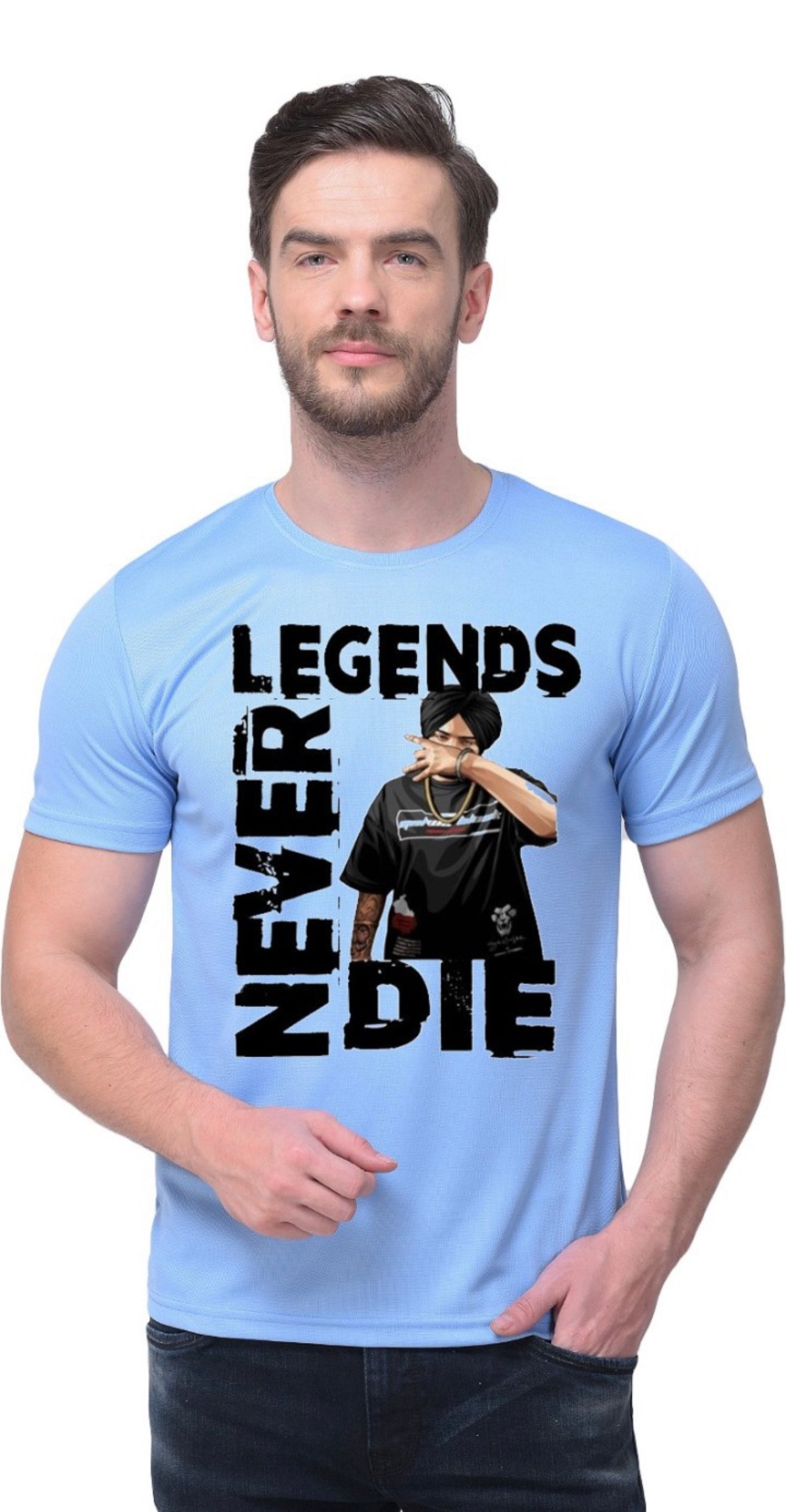 Legend Never Die Sidhu Moosewala Inspired Men’s T-Shirt