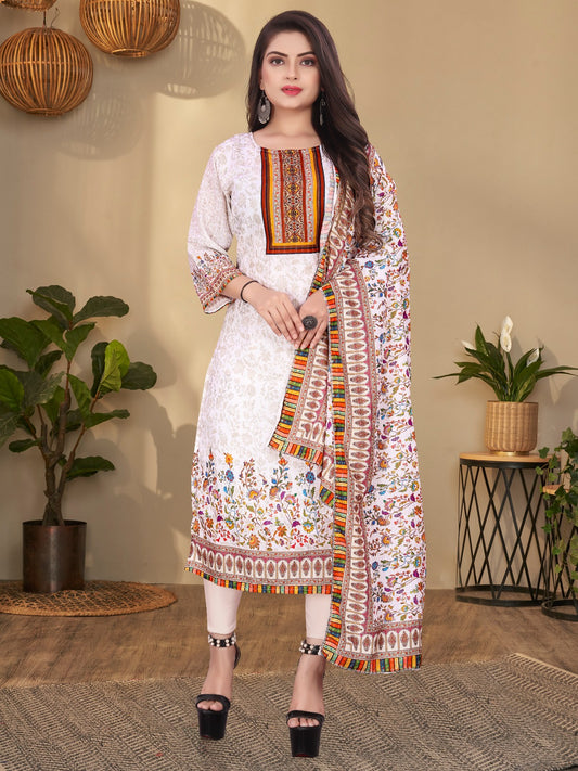 Extremely Soft & Comfortable Summer Kurti With Big Dupatta