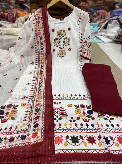 3pcs Summer Kurti Set Size3XL(46)
