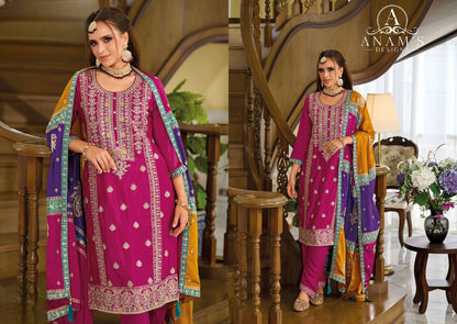Ready To Wear Designer Outfit Chinon Silk