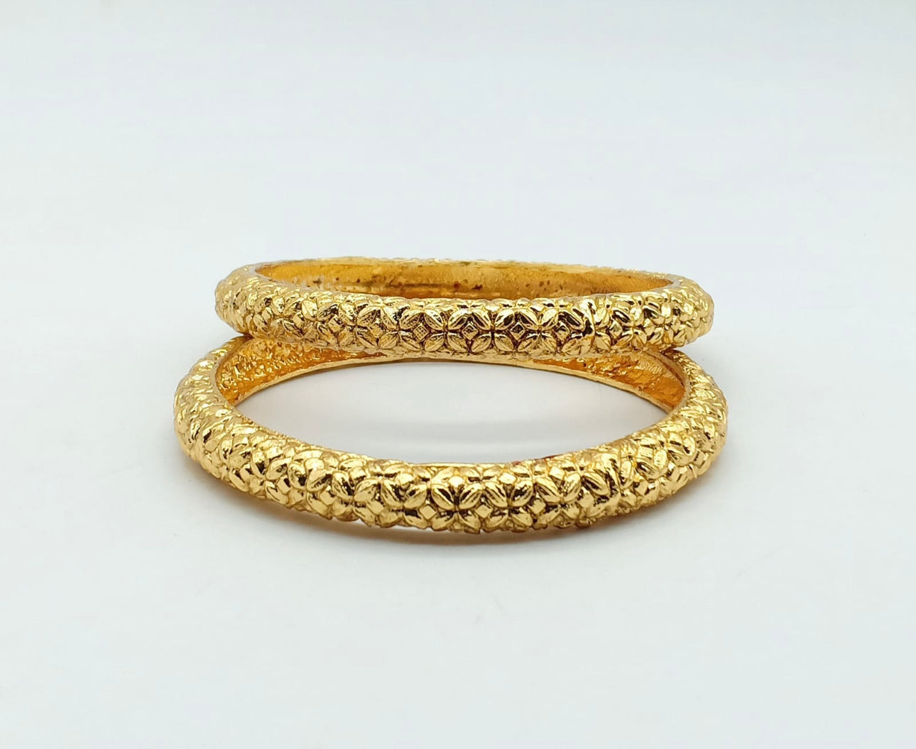 Simple Gold-Plated Bangles