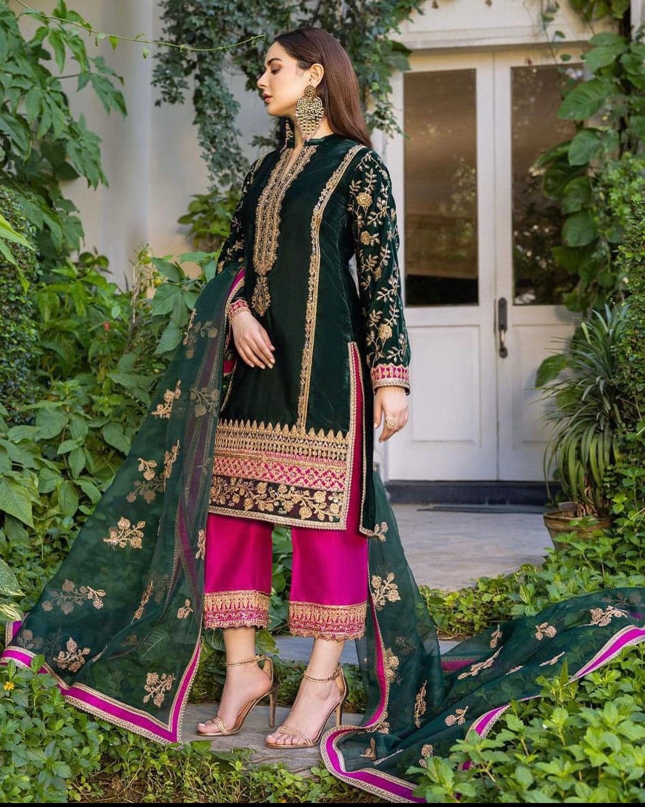 Pakistani Style Trending Velvet Suit