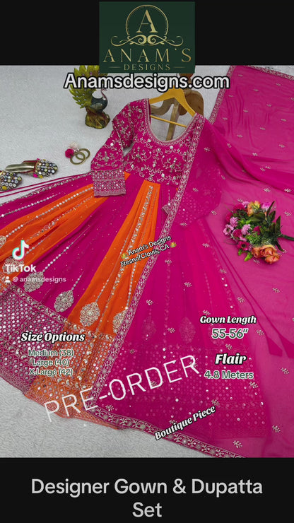 Extremely Beautiful Ready-To-Wear Partywear Outfit (2pcs)