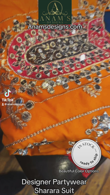 Designer Pakistani Sharara Suit (40/42)