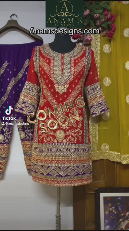 Stylish Heavy Look Bridal/Semi-Bridal Suit (Size 46)