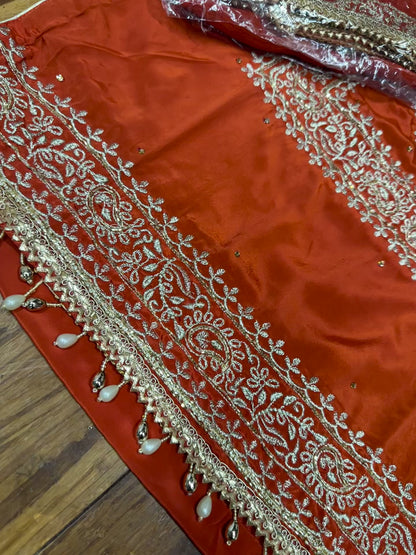 Beautiful Pure Crape Suit