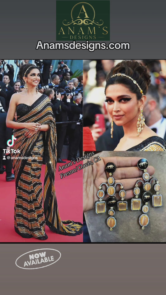 Sabyasachi Inspired Premium Quality Statement Earrings (Alliaya) image 3