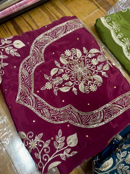 Zari Embroidered Stylish Unstitched Suit