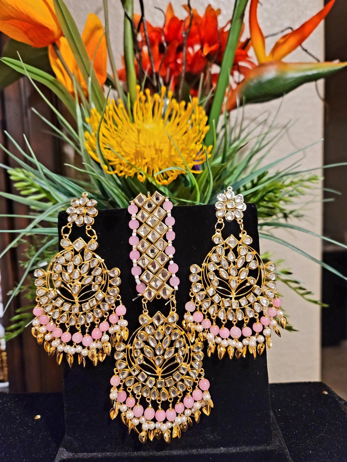 Fancy Mang Tikka & Earrings Set