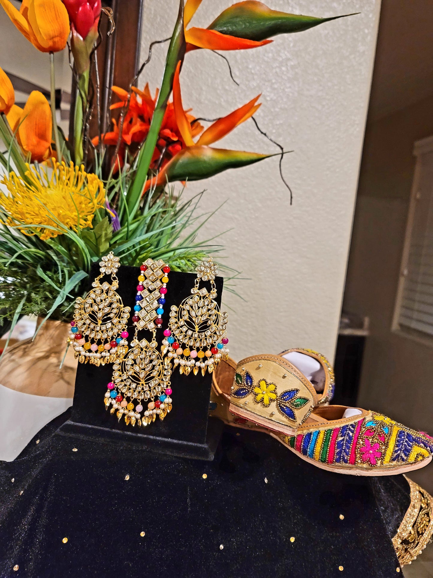 Fancy Mang Tikka & Earrings Set