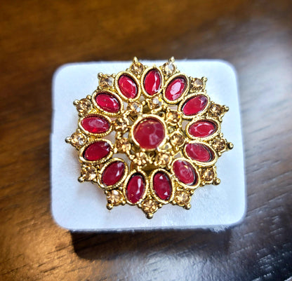 Adjustable Stoned Ring