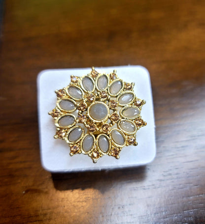 Adjustable Stoned Ring