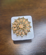 Adjustable Stoned Ring