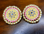 Oversized Meenakari Studs