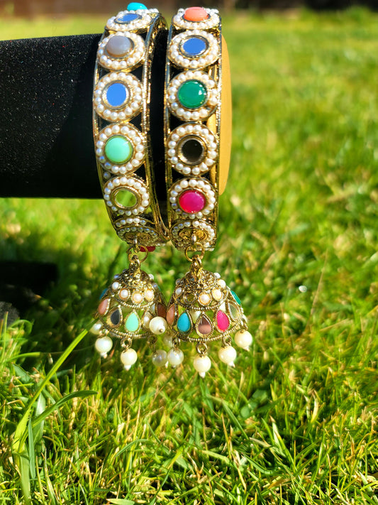 Kangan Set with Latkan (Jhumki) image 3