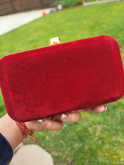 Designer Velvet Clutch