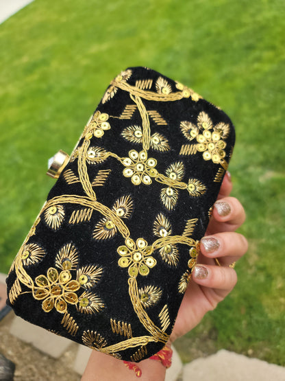 Bridal Designer Velvet Clutch