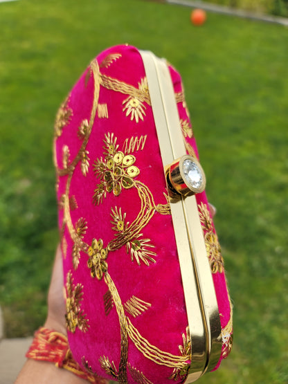 Bridal Designer Velvet Clutch
