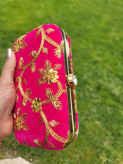 Bridal Designer Velvet Clutch