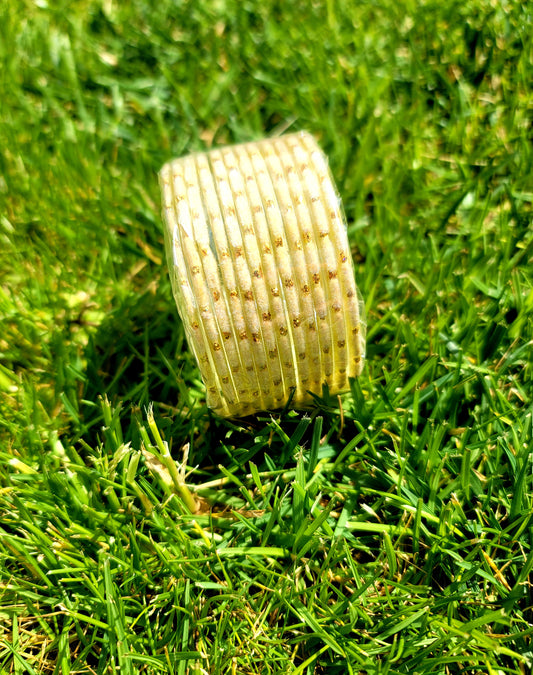 Fancy Glass Bangles (Off White)