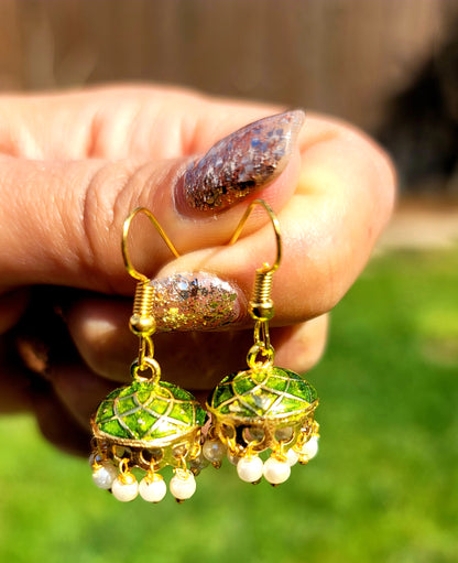 Small Meenakari Jhumki