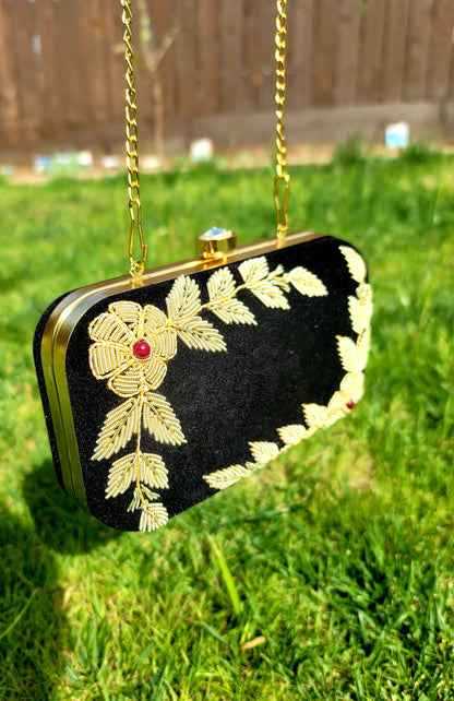 Designer Velvet Clutch
