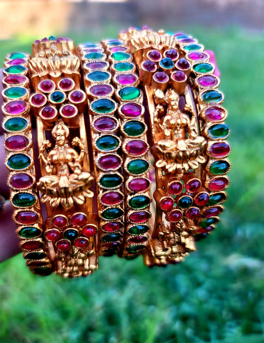 Stunning Temple Jewelry Bangles Set