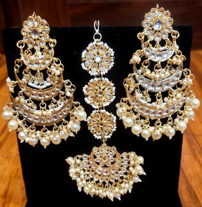 Bollywood Style Mang Tikka & Chandbali Set