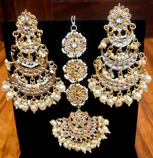 Bollywood Style Mang Tikka & Chandbali Set