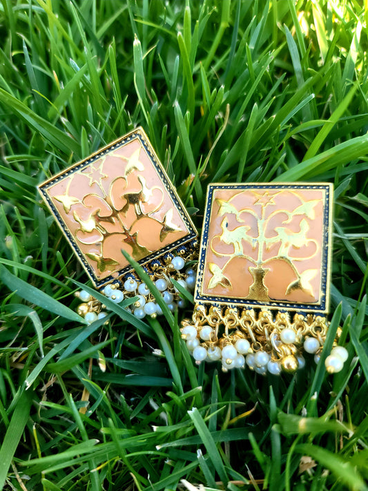 Fancy Meenakari Studs image 3