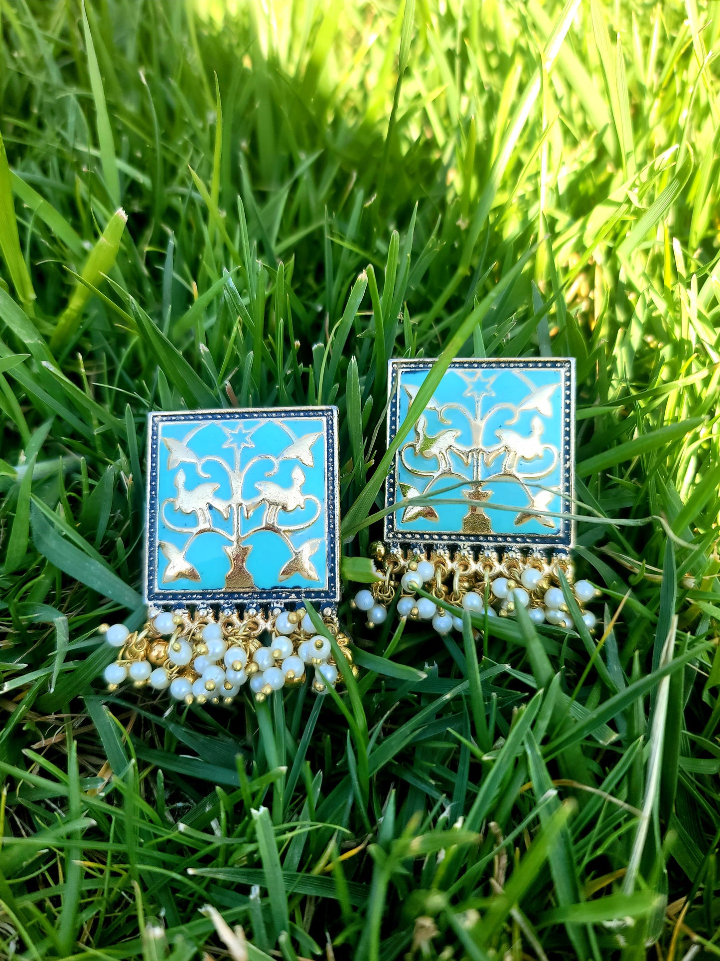 Fancy Meenakari Studs