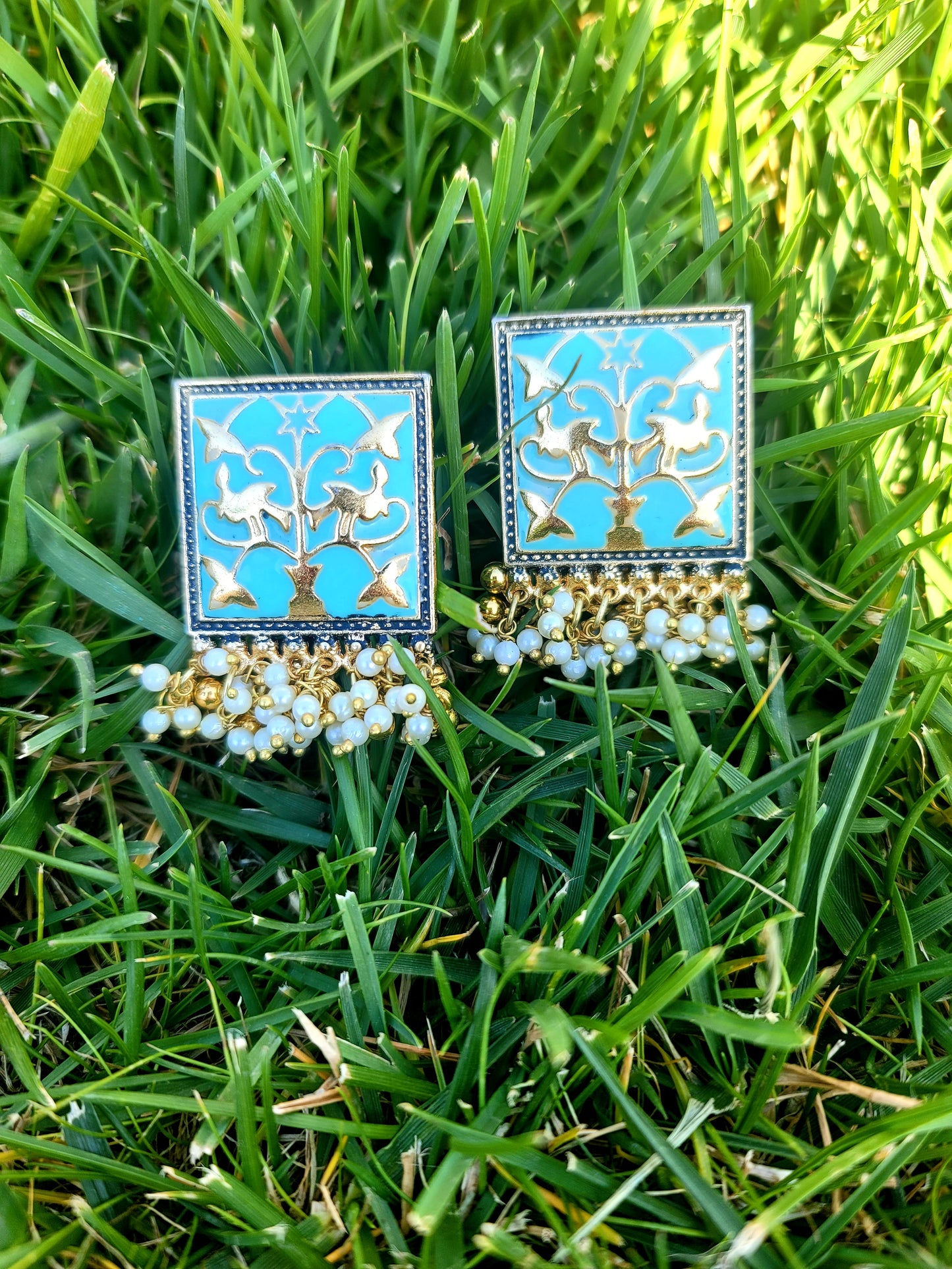 Fancy Meenakari Studs