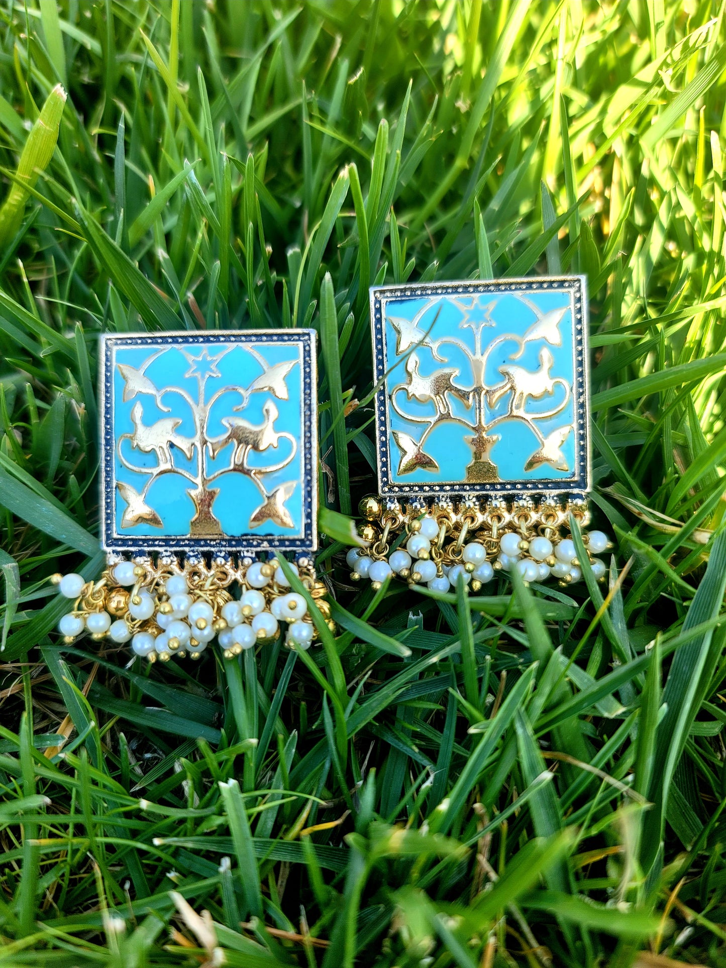 Fancy Meenakari Studs