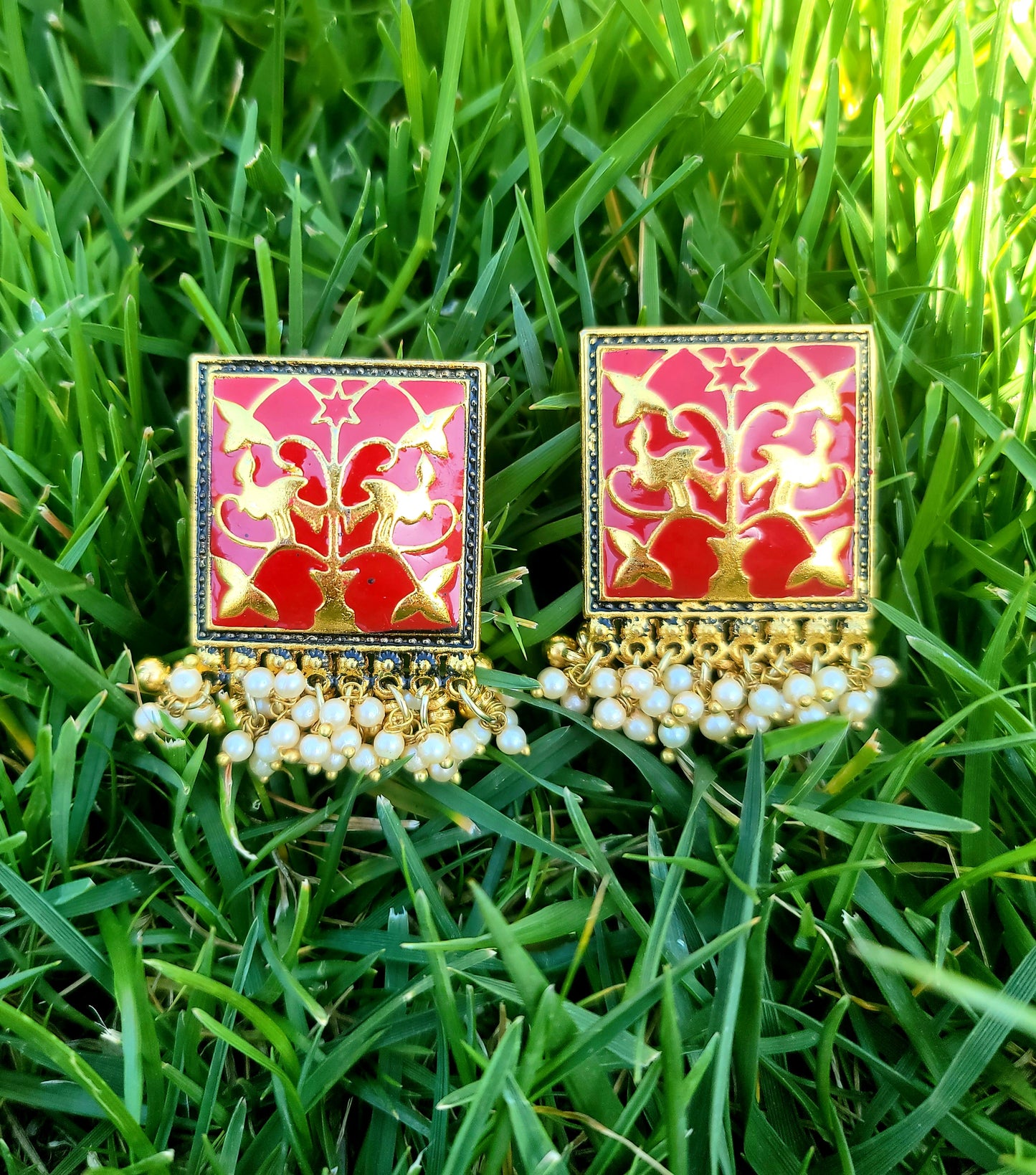 Fancy Meenakari Studs