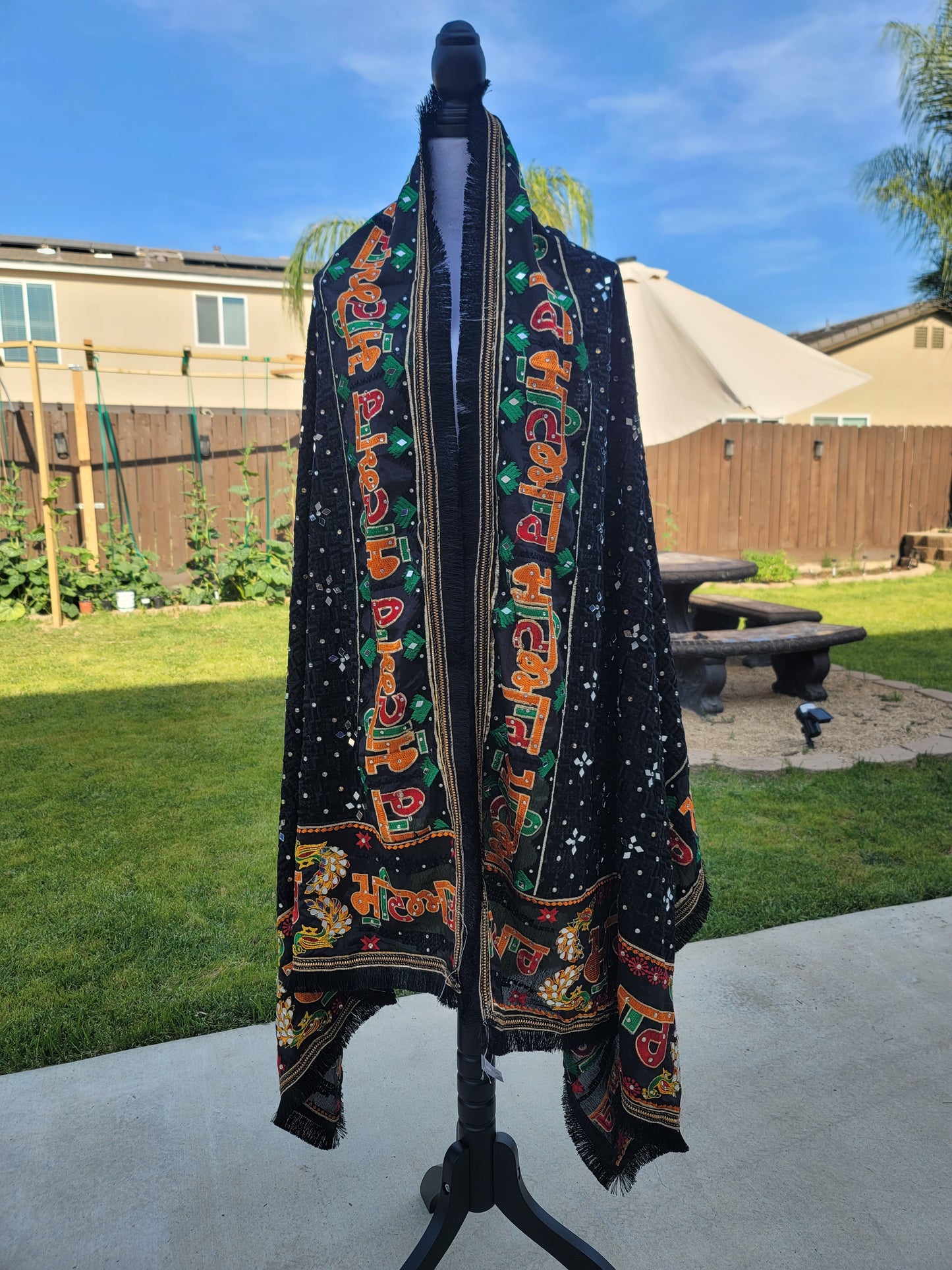 Punjabi Mutiyar Heavy Embroidery Fulkari Dupatta