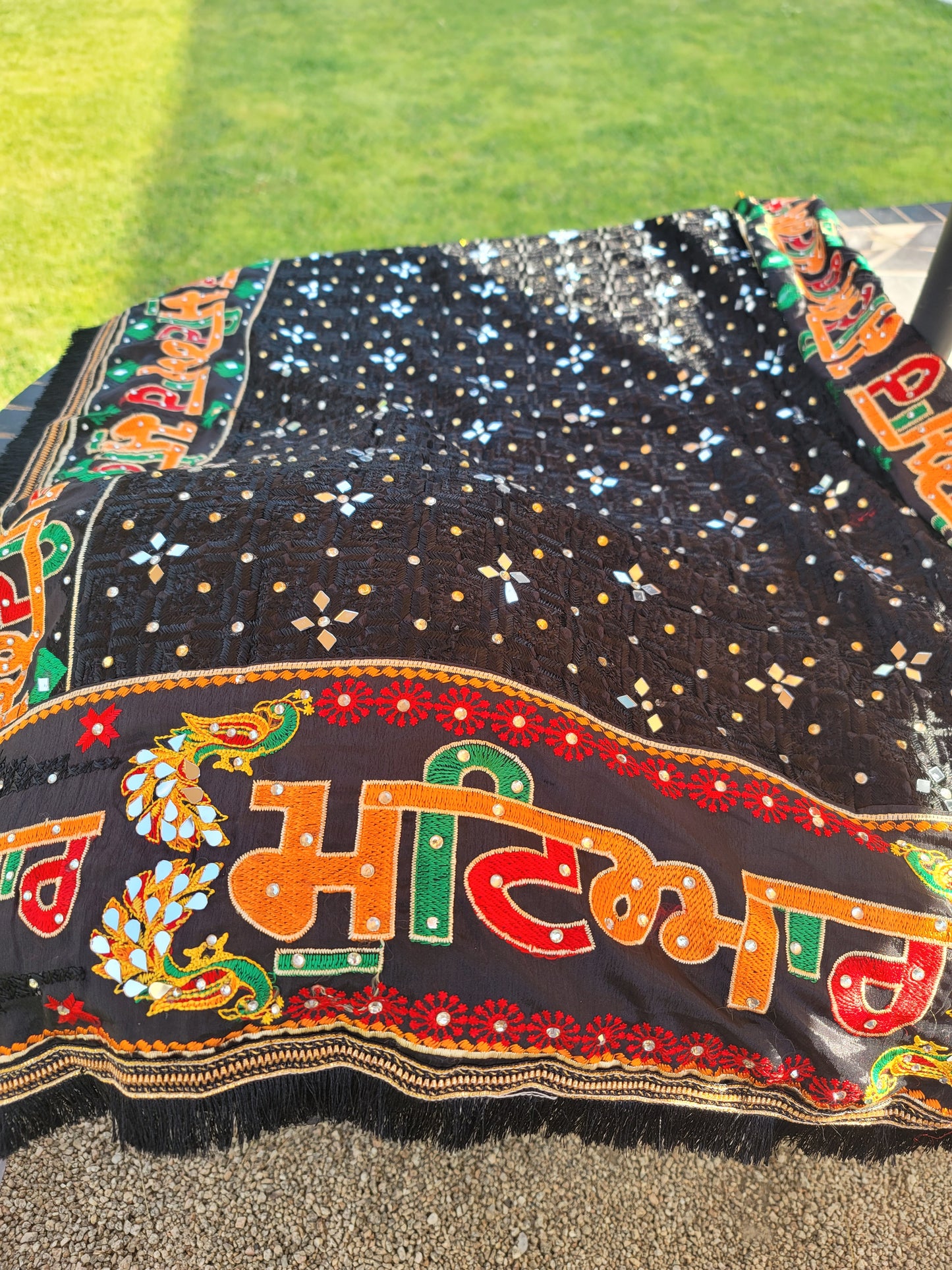 Punjabi Mutiyar Heavy Embroidery Fulkari Dupatta