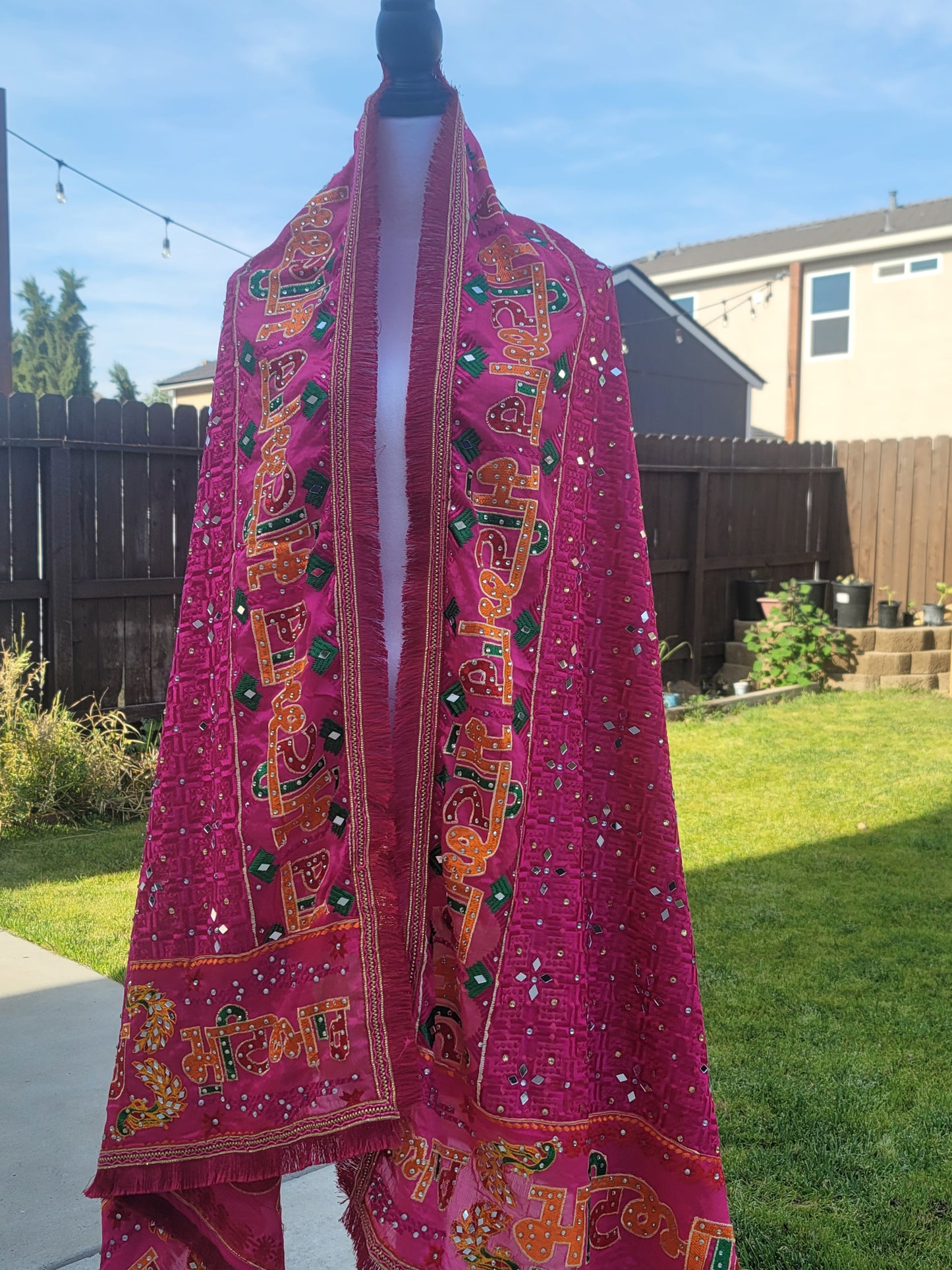 Punjabi Mutiyar Heavy Embroidery Fulkari Dupatta