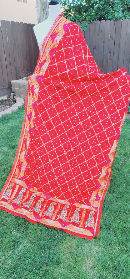 Traditional Design Fulkari Dupatta