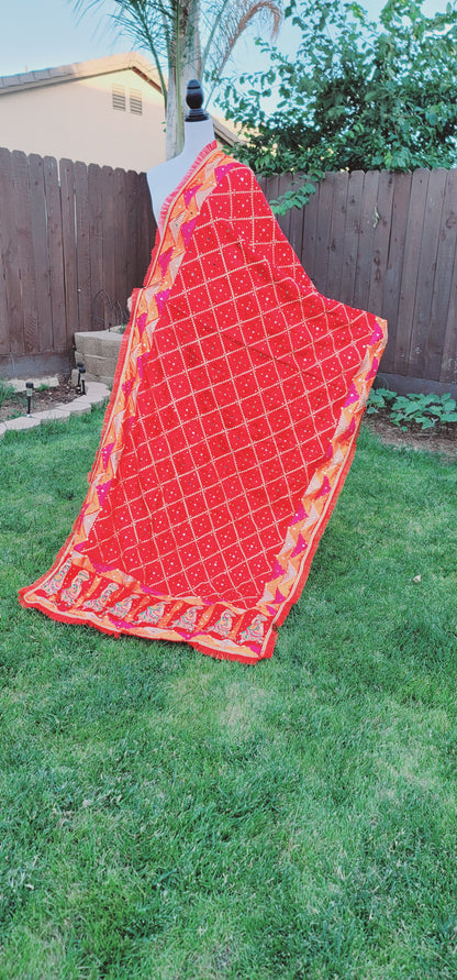 Traditional Design Fulkari Dupatta